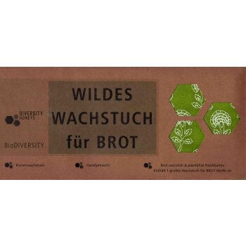 Wildes Wachs Tuch für Brot "Pflanze"...