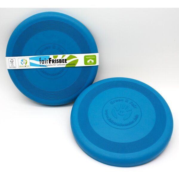 Frisbee aus Naturkautschuk, blau